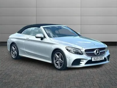 Used Mercedes C220 AMG Line Premium 191 HP (140 kW) 2019 Silver Cabriolet