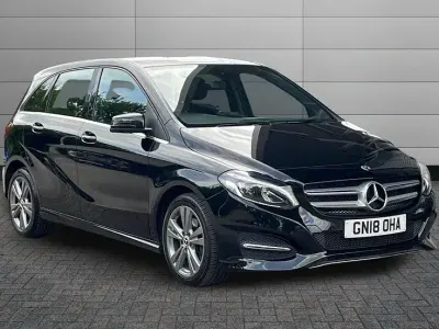 Used Mercedes B200 Exclusive 156 HP (114 kW) 2018 Cosmos black Hatchback