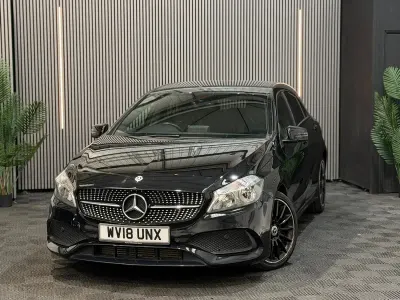Used Mercedes A180 AMG line 2018 Black Hatchback
