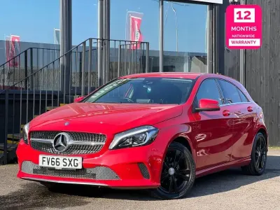 Used Mercedes A200 Premium 136 HP (100 kW) 2016 Red Hatchback