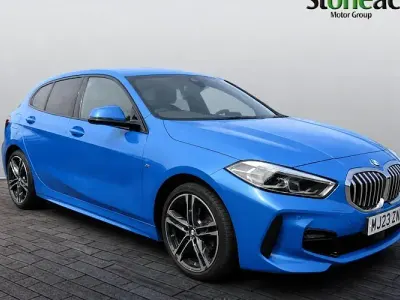 Used BMW 118 M Sport 136 HP (100 kW) 2021 Blue Hatchback