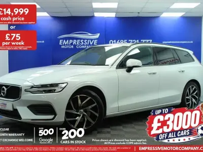 Used Volvo V60 Momentum 150 HP (110 kW) 2019 White Estate