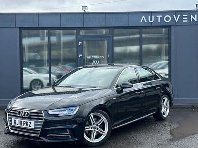 Used Audi A4 S-Line 150 HP (110 kW) 2018 Black Sedan