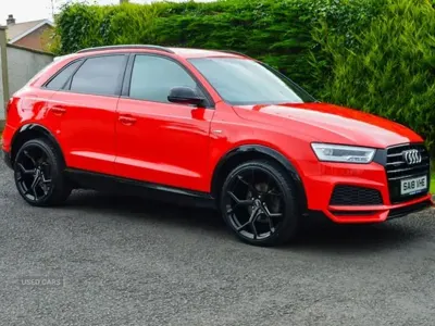 Used Audi Q3 Black Edition 150 HP (110 kW) 2018 Red SUV