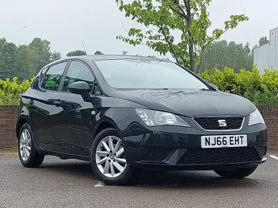 Used Seat Ibiza SOL 75 HP (55 kW) 2016 Black Hatchback