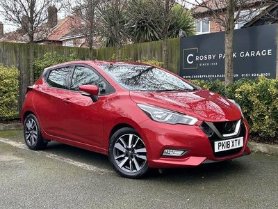 Used Nissan Micra Acenta Limited Edition 90 HP (66 kW) 2018 Red Hatchback