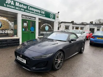 Used Jaguar F-Type R-Dynamic 300 HP (220 kW) 2021 Blue Cabriolet
