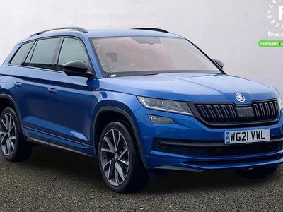 Used Skoda Kodiaq SportLine 150 HP (110 kW) 2021 Blue SUV