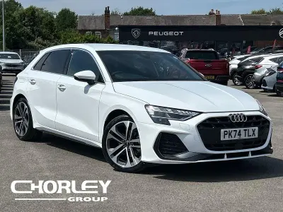 Used Audi A3 Sportback S-Line 150 HP (110 kW) 2024 White Hatchback