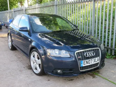 Used Audi A3 S-Line 160 HP (117 kW) 2007 Blue Hatchback