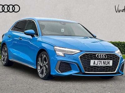 Used Audi A3 S-Line 147 HP (108 kW) 2022 Blue Hatchback