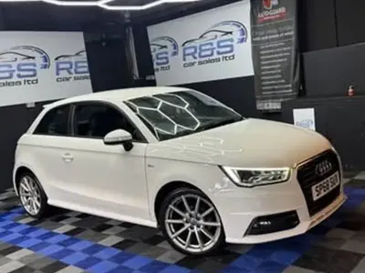 Used Audi A1 S-Line 95 HP (69 kW) 2018 White Hatchback