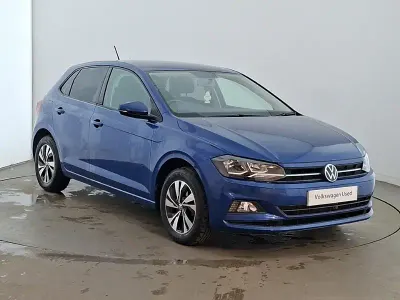 Used VW Polo Match 95 HP (69 kW) 2021 Blue Hatchback