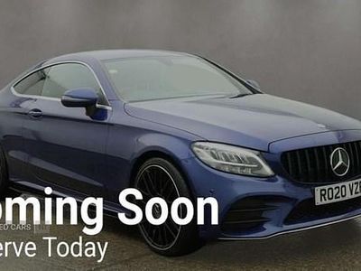 Blue Used 2020 Mercedes C220 AMG line Coupe | £21,895 (Fair price)