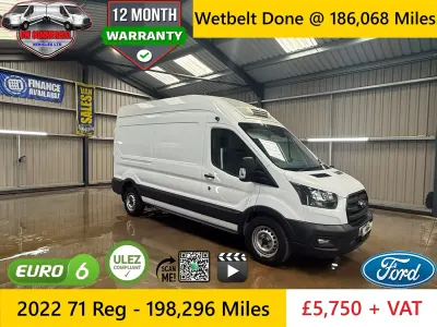 Used Ford Transit 130 HP (95 kW) 2022 White Van