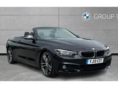 Used BMW 420 M Sport 184 HP (135 kW) 2019 Black sapphire metallic paint Cabriolet