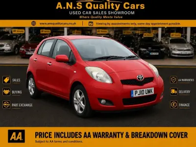 Used Toyota Yaris 87 HP (63 kW) 2010 Red Hatchback
