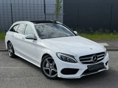 Używany Mercedes C220 AMG line 2015 Biały Kombi