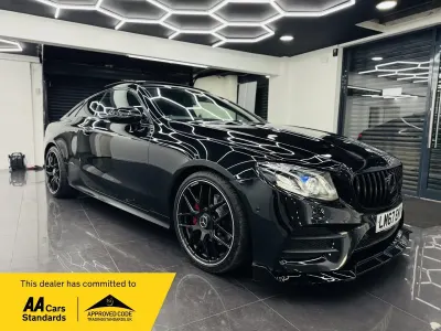 Used Mercedes E220 AMG Line Premium Plus 194 HP (142 kW) 2017 Black Coupe