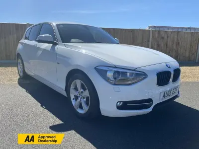 Used BMW 116 Sport Line 2015 White Hatchback