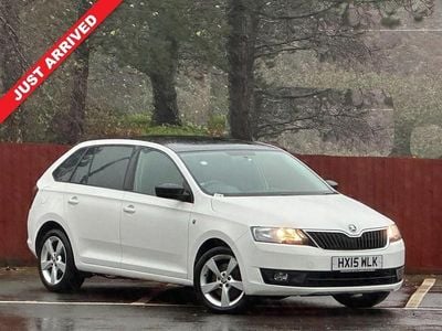 White Used 2015 Skoda Rapid Elegance Hatchback | £5,899 (A bit pricey)