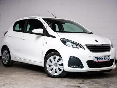 Usado Peugeot 108 Active 72 CV (52 kW) 2018 Blanco Utilitario