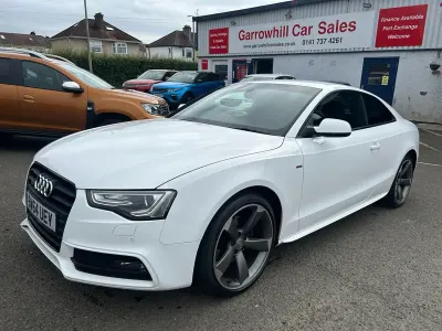 Used Audi A5 Black Edition 177 HP (130 kW) 2015 White Coupe