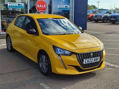 Yellow Used 2022 Peugeot 208 Active Premium Hatchback | £11,995 (Fair price)