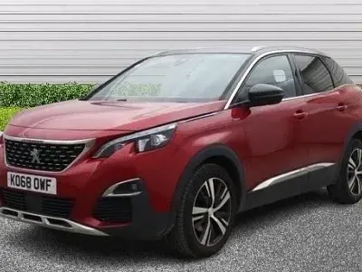 Used Peugeot 3008 GT-line 130 HP (95 kW) 2019 Red SUV