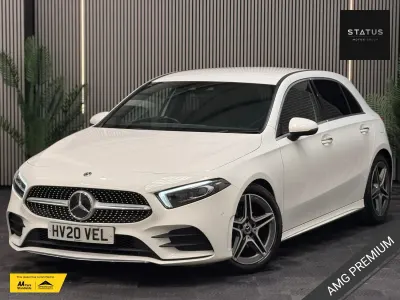 Used Mercedes A200 AMG line 2020 White Hatchback