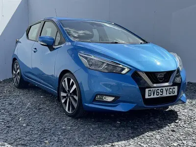 Używany Nissan Micra Acenta 117 KM (86 kW) 2019 Niebieski Hatchback