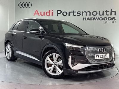 Black Used 2022 Audi Q4 e-tron S-Line SUV | £27,840 (Good price)
