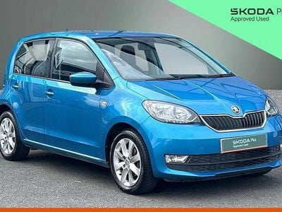 Used Skoda Citigo SE L 73 HP (53 kW) 2018 Crystal blue metallic Hatchback