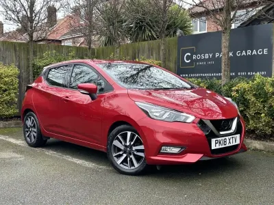 Second-hand Nissan Micra Acenta Limited Edition 90 CP (66 kW) 2018 Roșu Hatchback