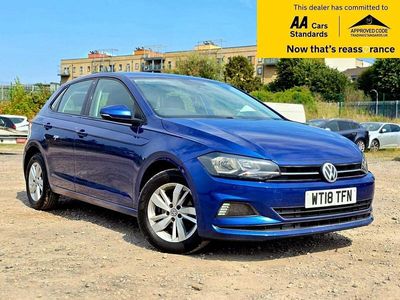 Used VW Polo SE 95 HP (69 kW) 2018 Blue Hatchback
