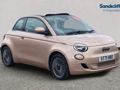 Used Fiat 500e Icon 86 kW (118 HP) 2022 Gold Cabriolet