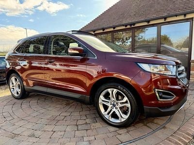 Red Used 2017 Ford Edge Titanium SUV | £11,977 (Fair price)