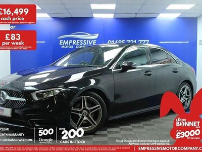 Used Mercedes A200 AMG line 163 HP (119 kW) 2019 Black Sedan