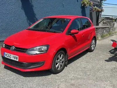 Used VW Polo SE 75 HP (55 kW) 2011 Red Hatchback