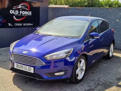 Used Ford Focus Zetec 125 HP (91 kW) 2018 Blue Hatchback