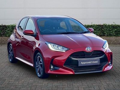 Red Used 2023 Toyota Yaris Hybrid Design Hatchback | £17,793 (Fair price)