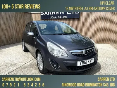 Used Vauxhall Corsa Excite 100 HP (73 kW) 2011 Grey Hatchback