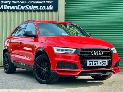 Used Audi Q3 Black Edition 184 HP (135 kW) 2018 Red SUV