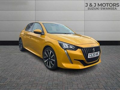Used Peugeot 208 Allure 75 HP (55 kW) 2020 Yellow Hatchback