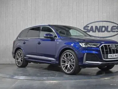 Used Audi Q7 S-Line 286 HP (210 kW) 2020 Blue SUV