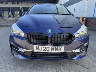 Begagnad BMW 218 Gran Tourer Luxury Line 2020 Blå Minibuss