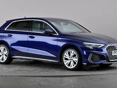 Used Audi A3 e-tron S-Line 204 HP (150 kW) 2021 Blue Hatchback