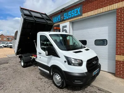 Used Ford Transit 130 HP (95 kW) 2021 White Cabriolet