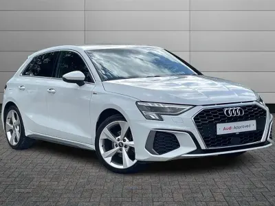 Used Audi A3 S-Line 150 HP (110 kW) 2023 White Sedan