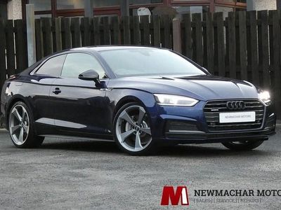 Used Audi A5 Black Edition 245 HP (180 kW) 2019 Blue Coupe